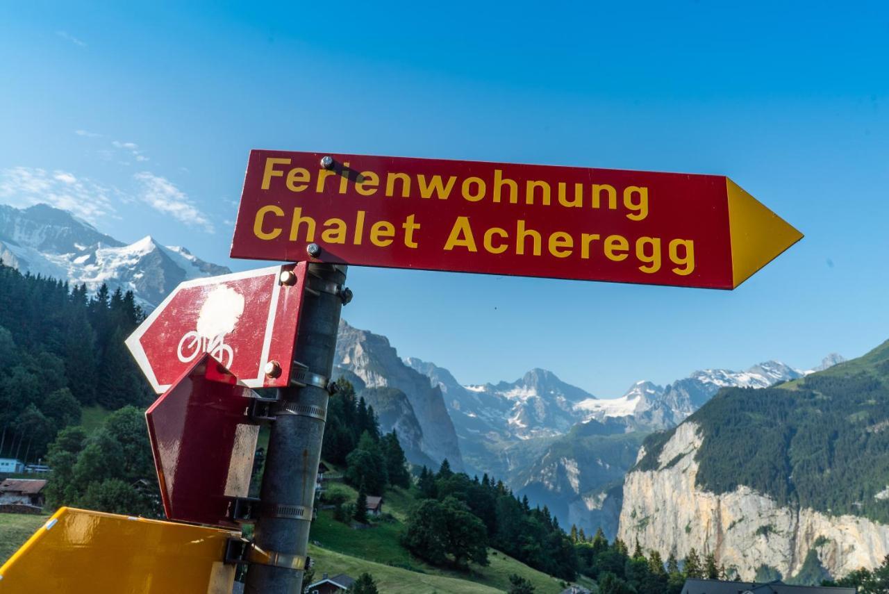 Chalet Acheregg Wengen Ngoại thất bức ảnh