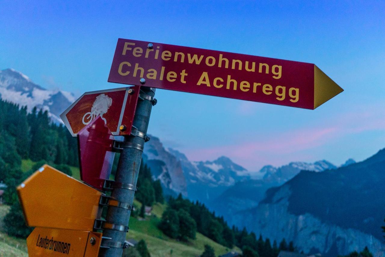 Chalet Acheregg Wengen Ngoại thất bức ảnh